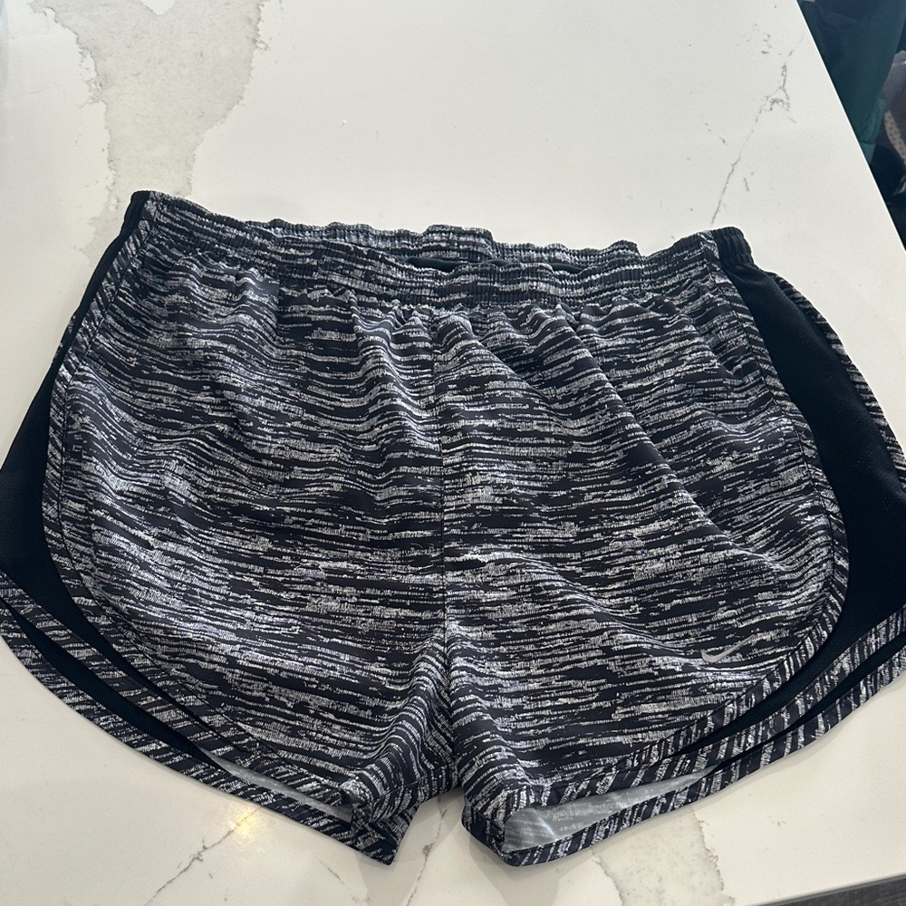 Women's Black and Gray Nike M dri fit shorts